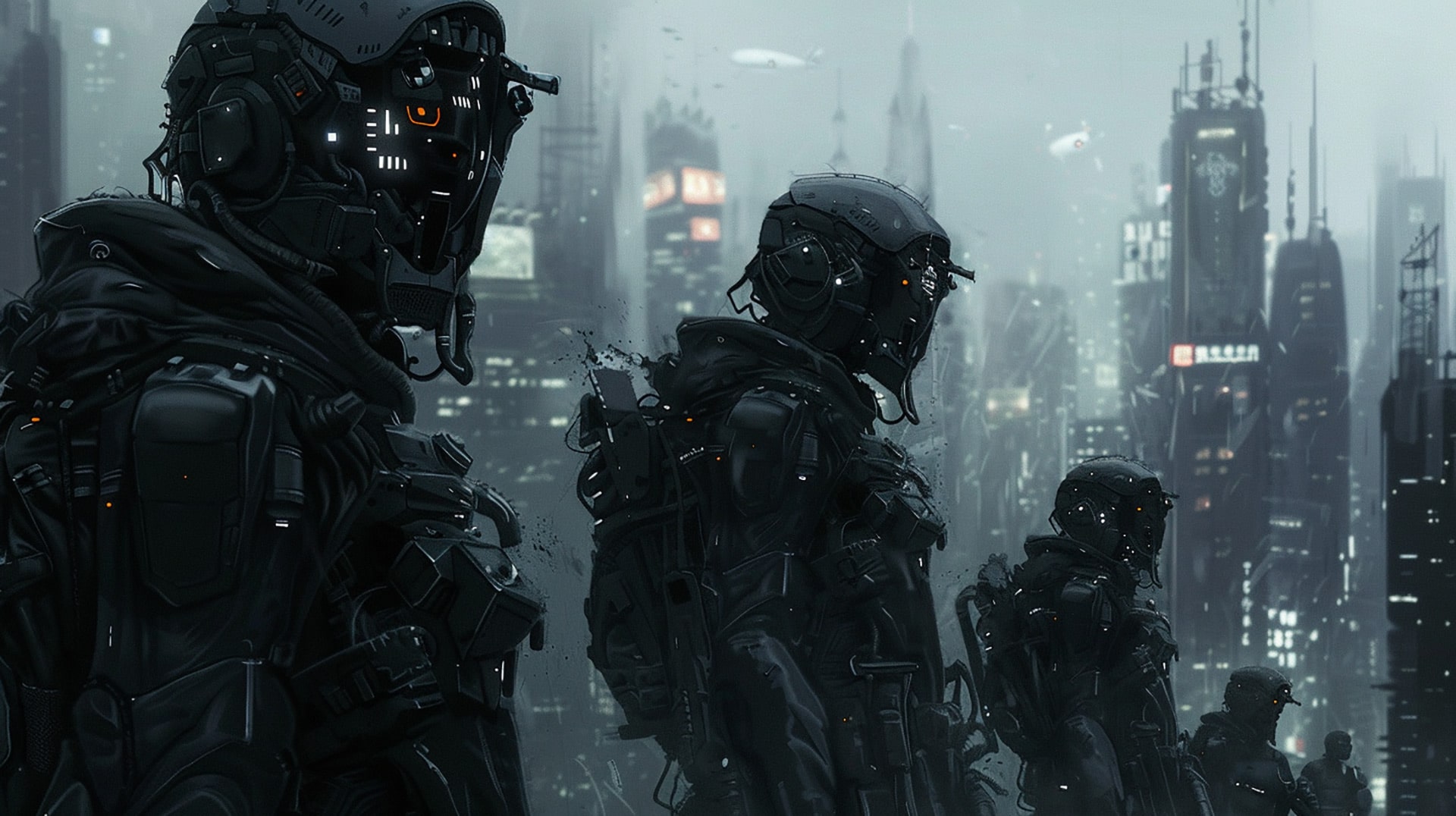 Mechanical Mayhem: Future Cyborg-Human War Army Wallpaper