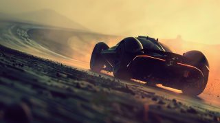 Ultra HD Futuristic Supercar Background: Free Download