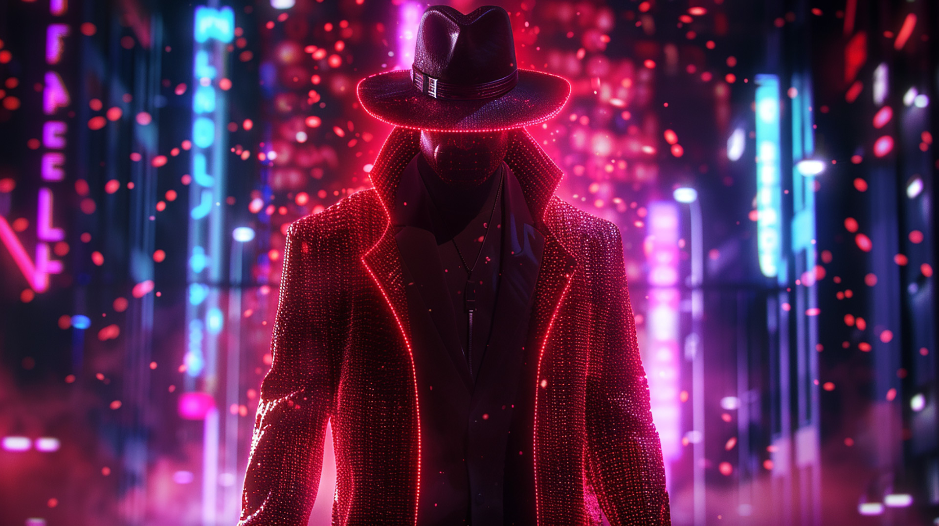 AI Enhanced Cowboy in Futuristic Rodeo