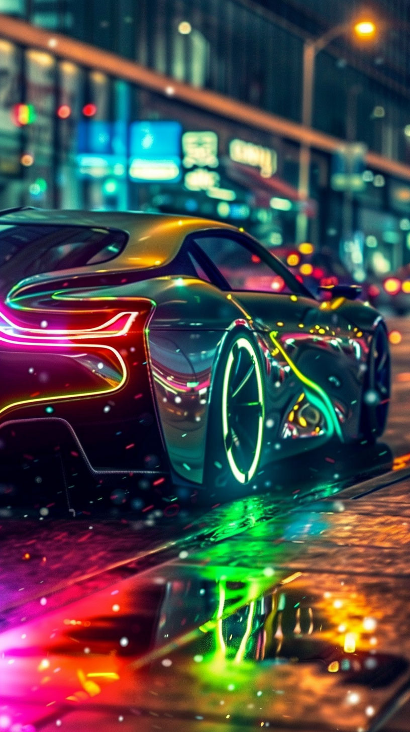 Glamorous Futuristic Supercar Wallpaper for LG Phones