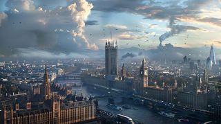 Future London Skyline: 4K Wallpaper with AI Cityscape