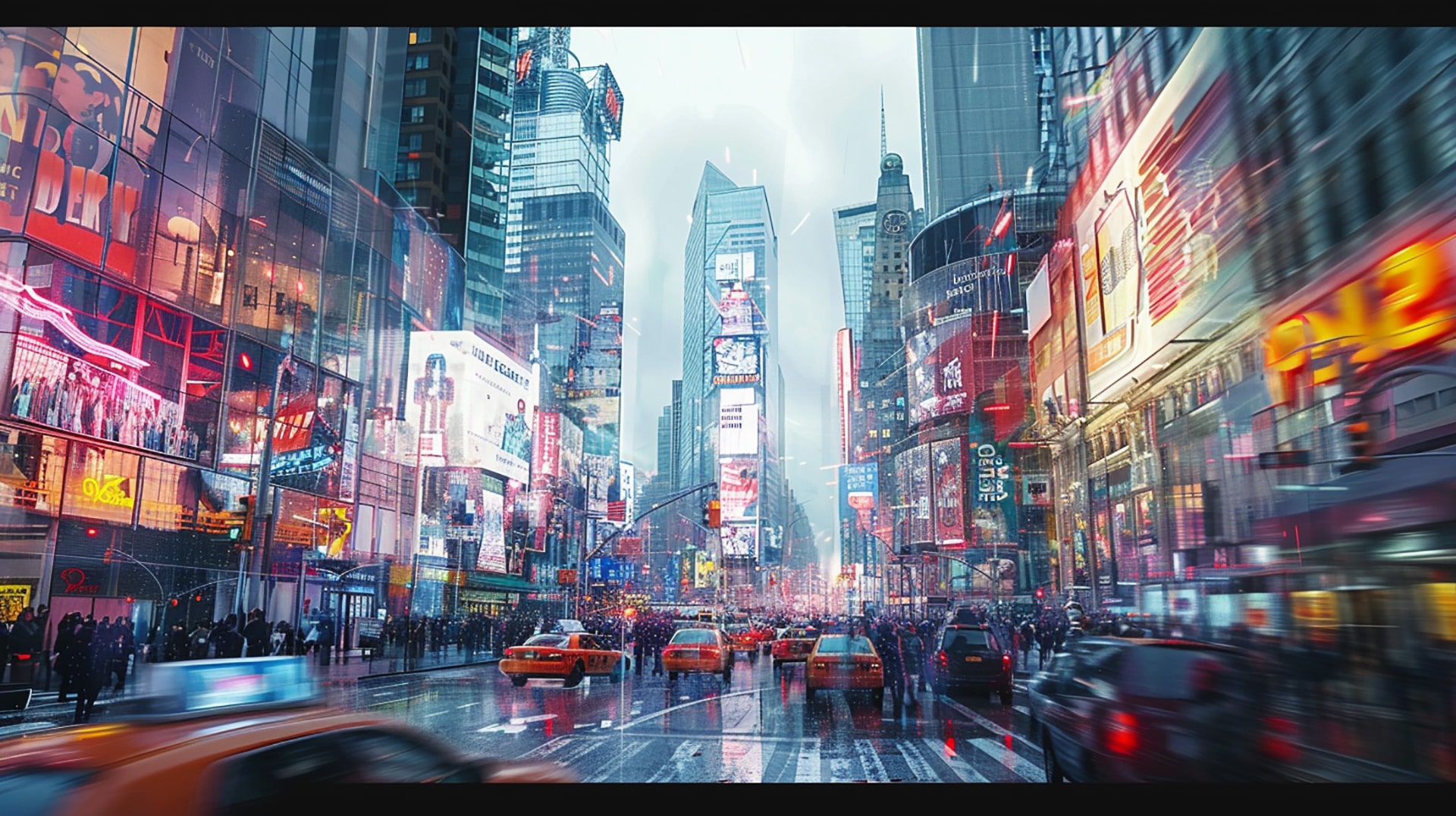 Digital Metropolis: HD Wallpaper of Future New York City