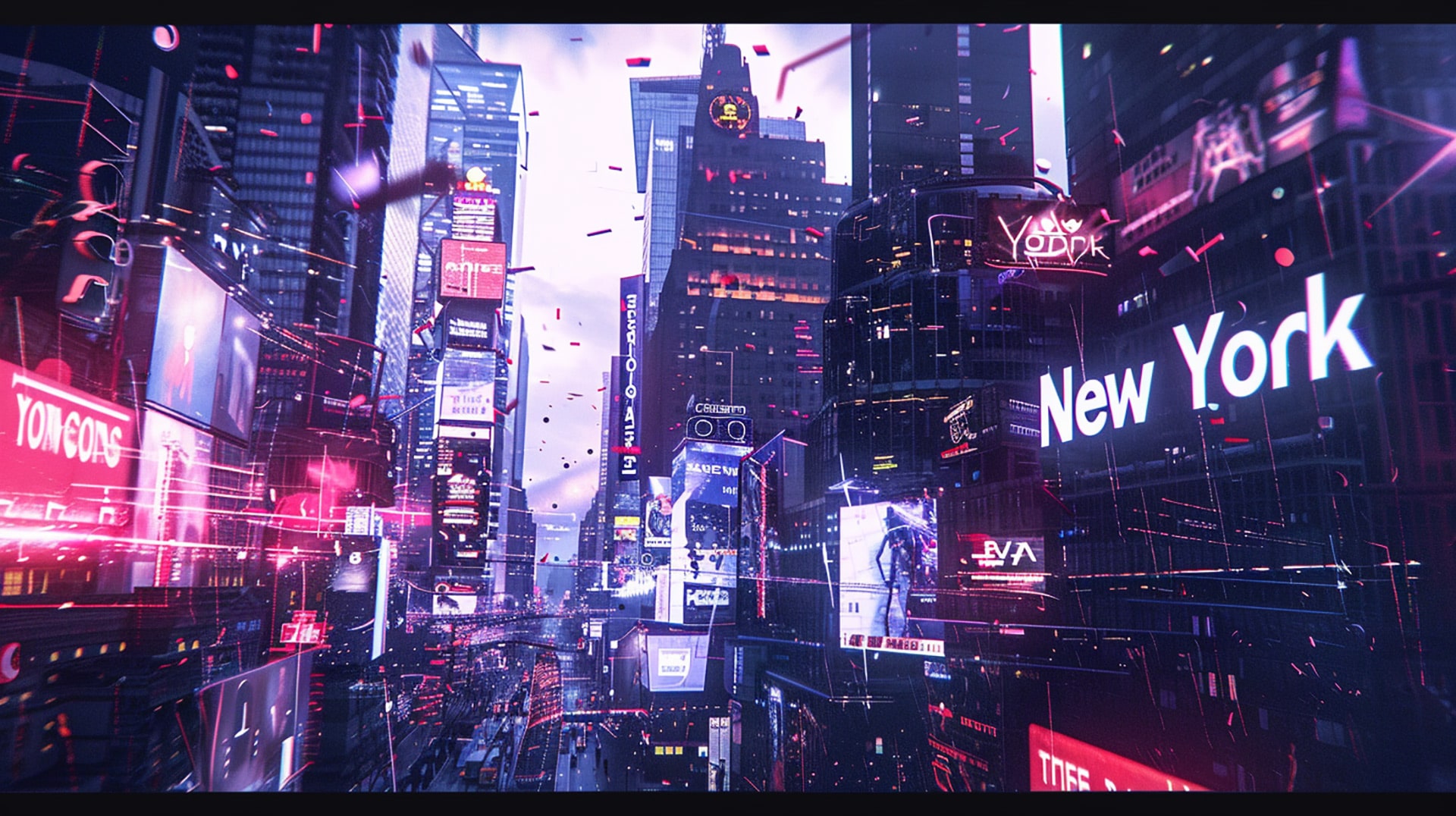 Cybernetic Capital: HD Wallpaper of Futuristic NYC