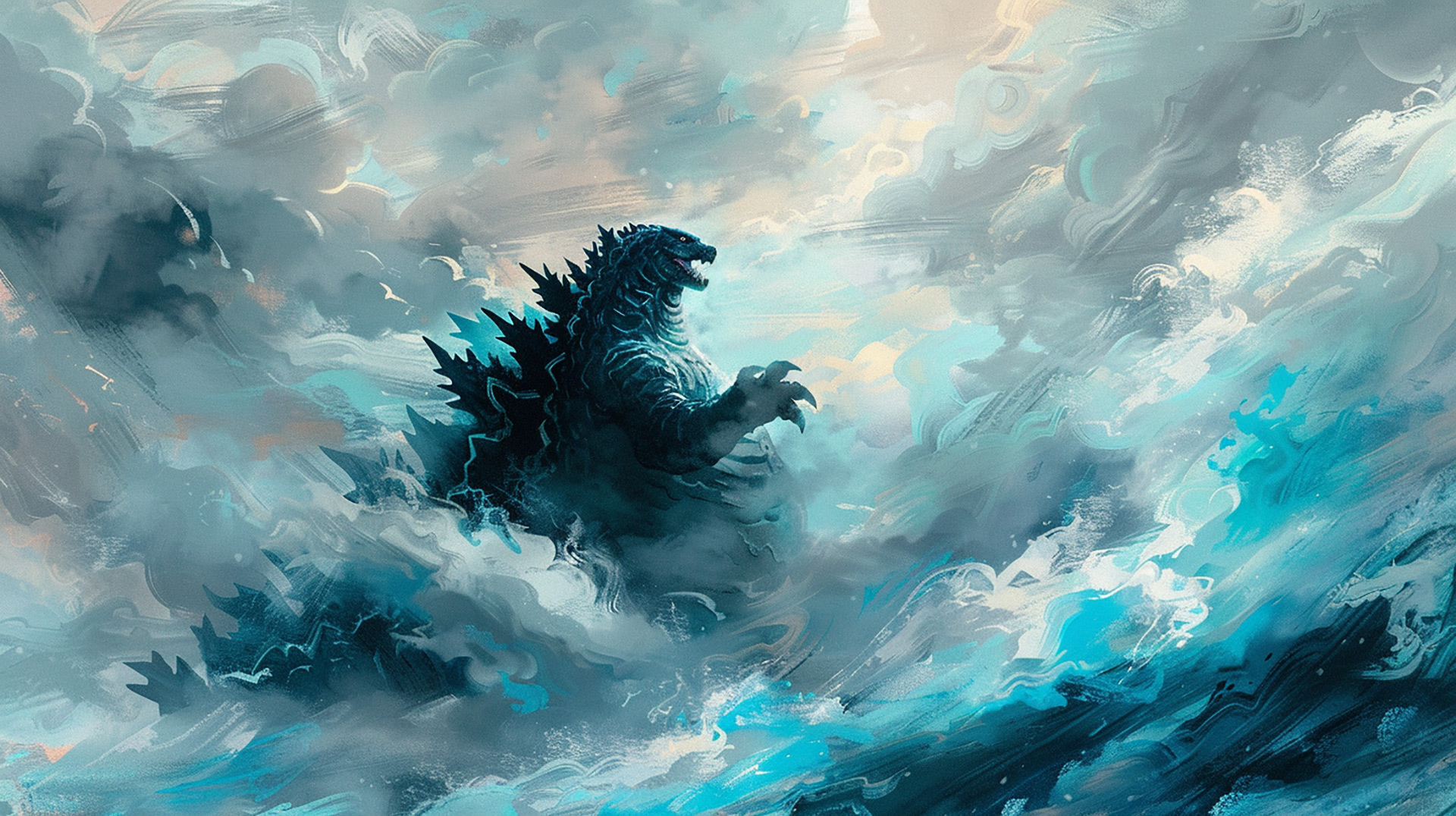 Godzilla Roaring Ultra HD Background