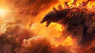 Godzilla Rampage HD Wallpaper