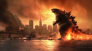 Godzilla Battle Scenes Free Wallpaper