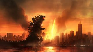 Godzilla Stomping Through the Cityscape