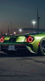 Vibrant Green Supercar Wallpaper for Google Pixel