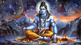 Radiant Lord Shiva: AI Ultra HD Desktop Image