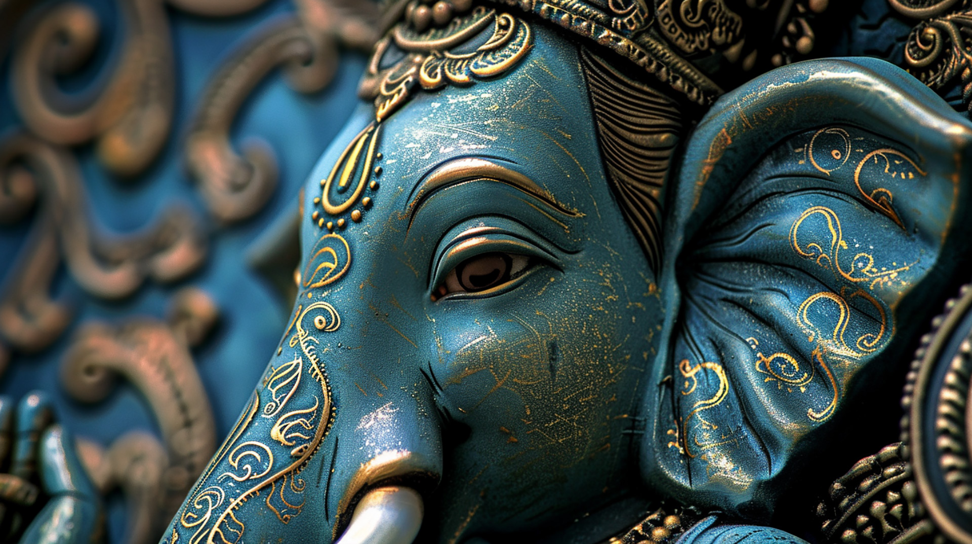 Glorious Ganesha: Digital Art Honoring the Elephant-Headed Deity