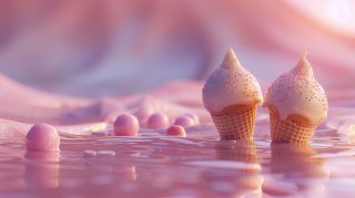 Tempting Ice Cream AI HD Wallpaper Selection