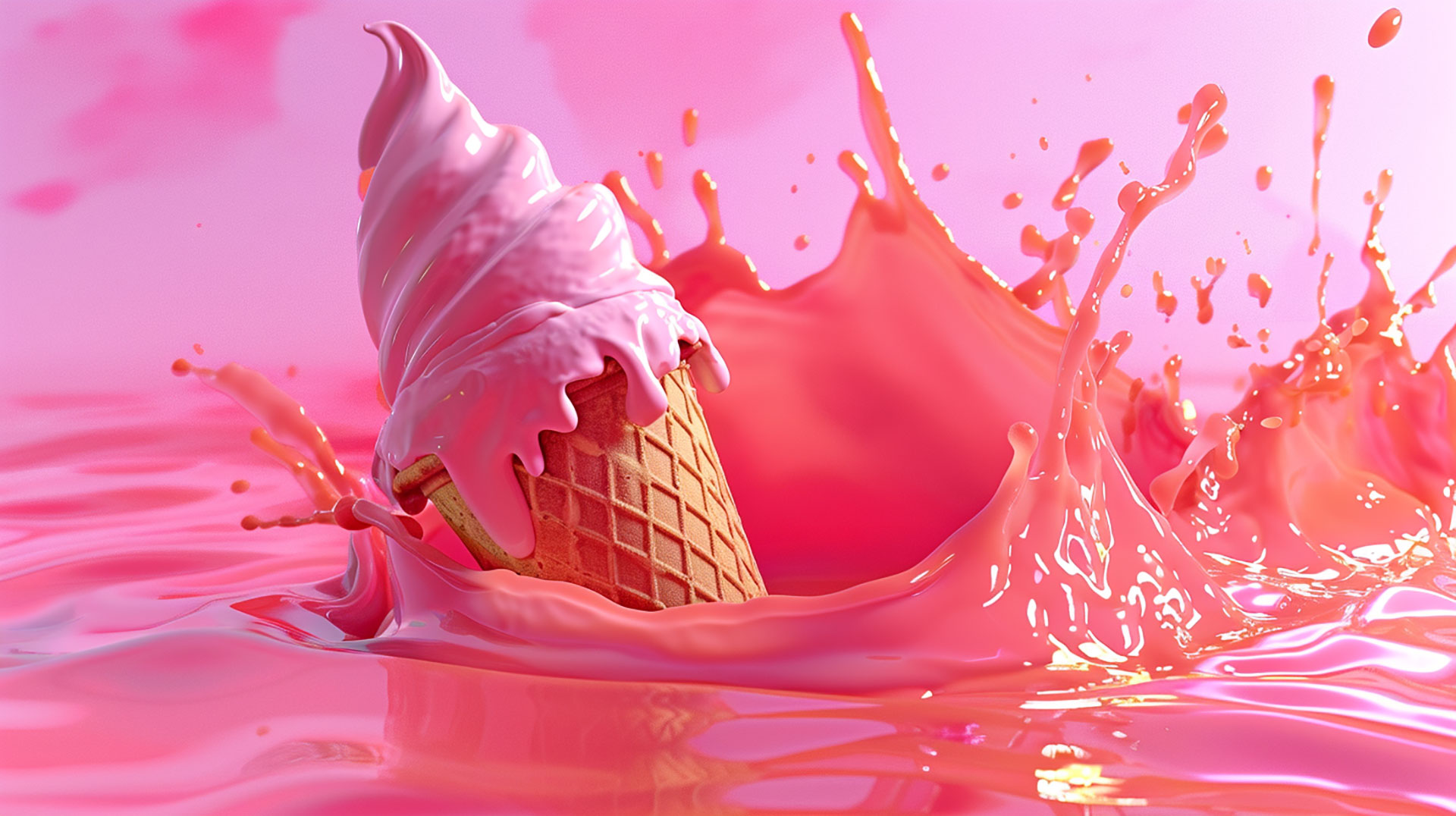 Sweet Serenity: Ice Cream AI HD Backgrounds