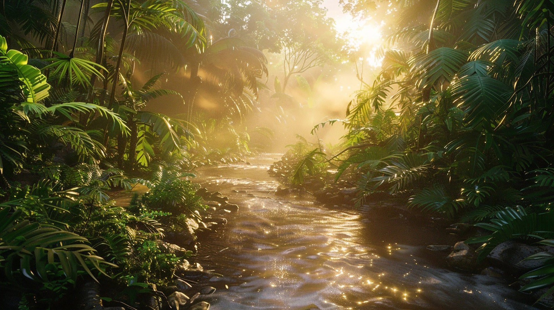 Jungle River Expeditions: AI Images for Your Screen