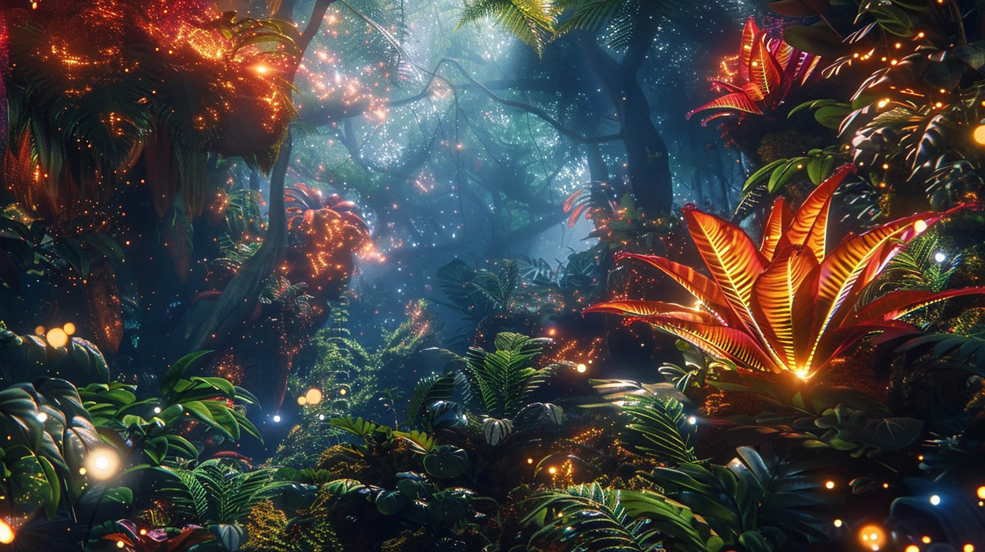 Tropical Flora: Exquisite Jungle Plants in 4K Wallpapers