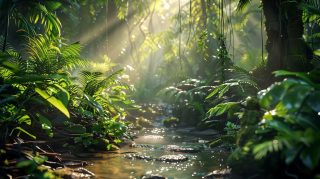 Serenity in the Jungle: Peaceful Scenes for Desktop Backgrounds