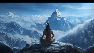 Mystic Lord Shiva: AI Image for Desktop Background