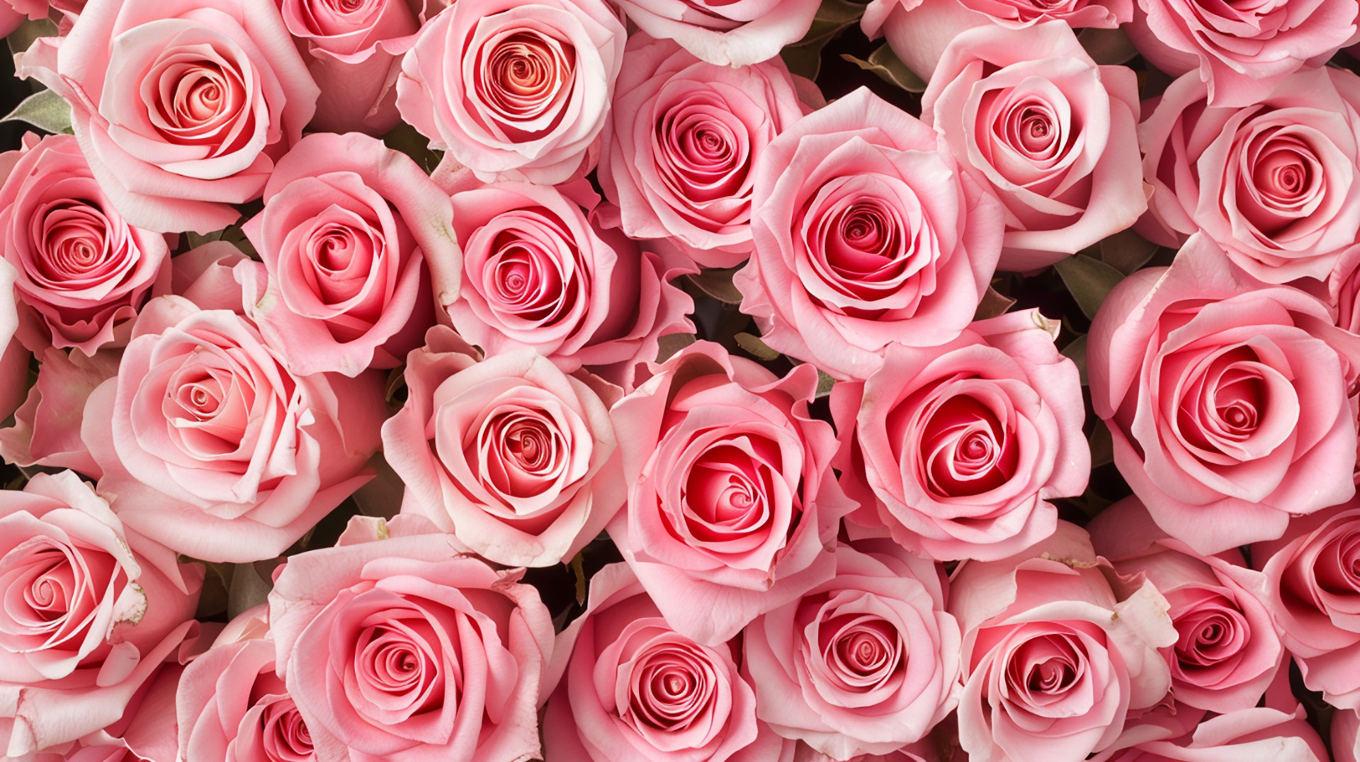 Gentle Pink Rose Embrace: Romantic Image