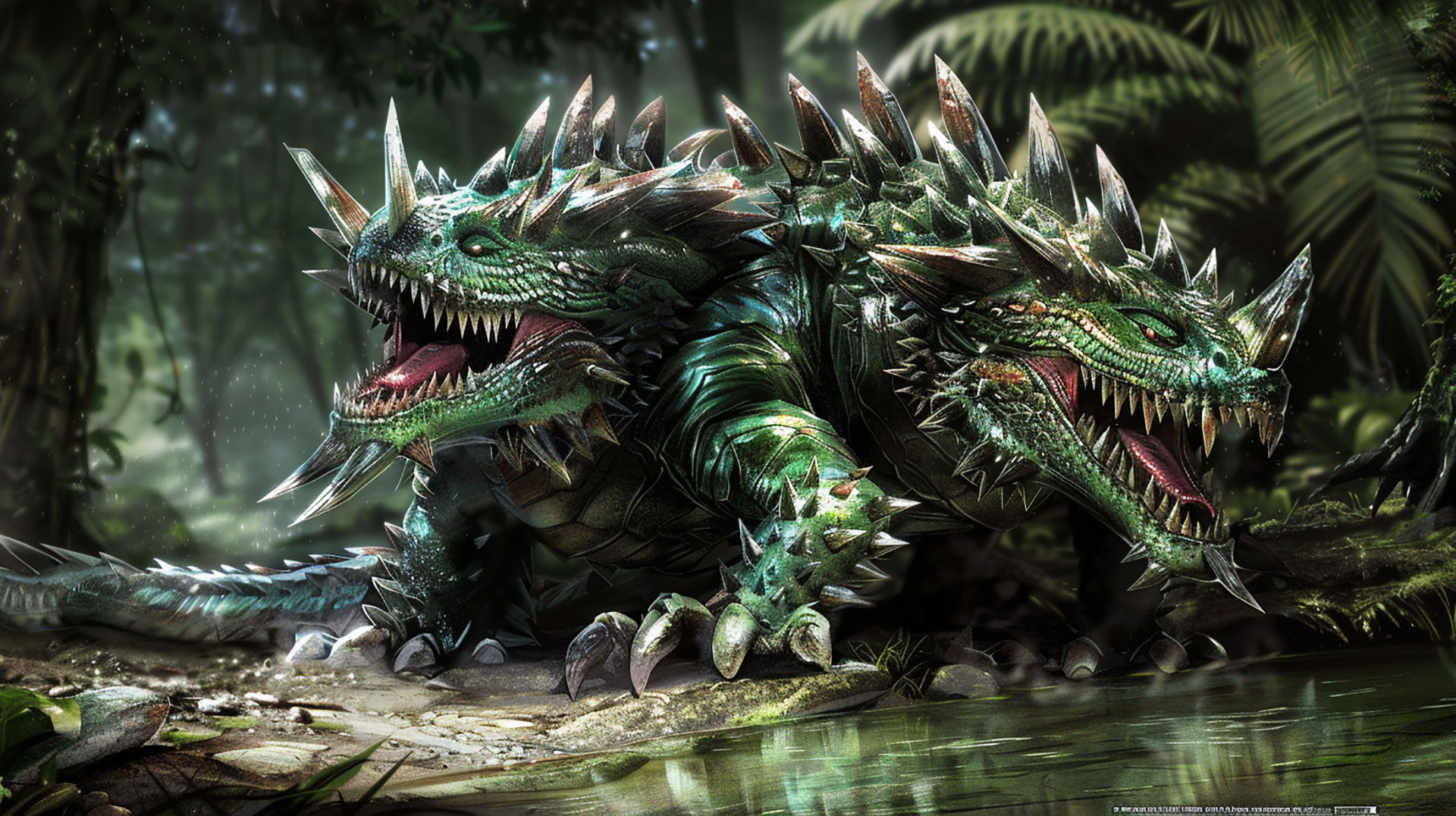 Monster Hunter AI Image: 8K Desktop Background