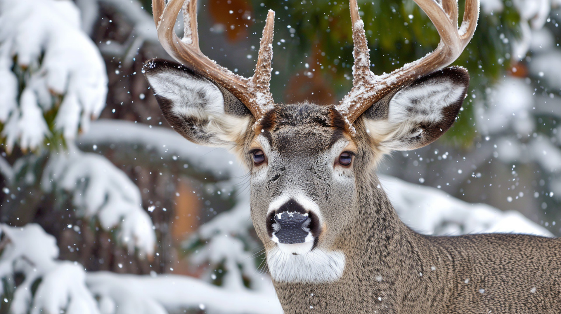 Silent Sentinels: AI-Created Mule Deer Scene