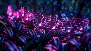 Rhythmic Harmony: 8K AI Music Desktop Wallpaper