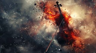 Ethereal Tunes: AI Music Desktop HD Wallpaper