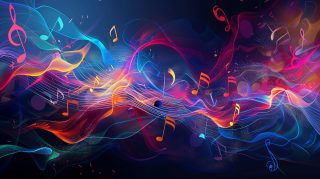 Euphonic Rhythms: 8K HD Music Wallpaper