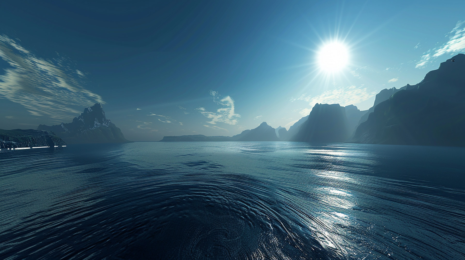 Tranquil Ocean Horizon HD Wallpaper