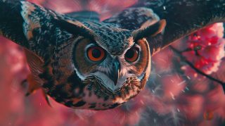 Free Ultra HD Owl AI Wallpaper Download