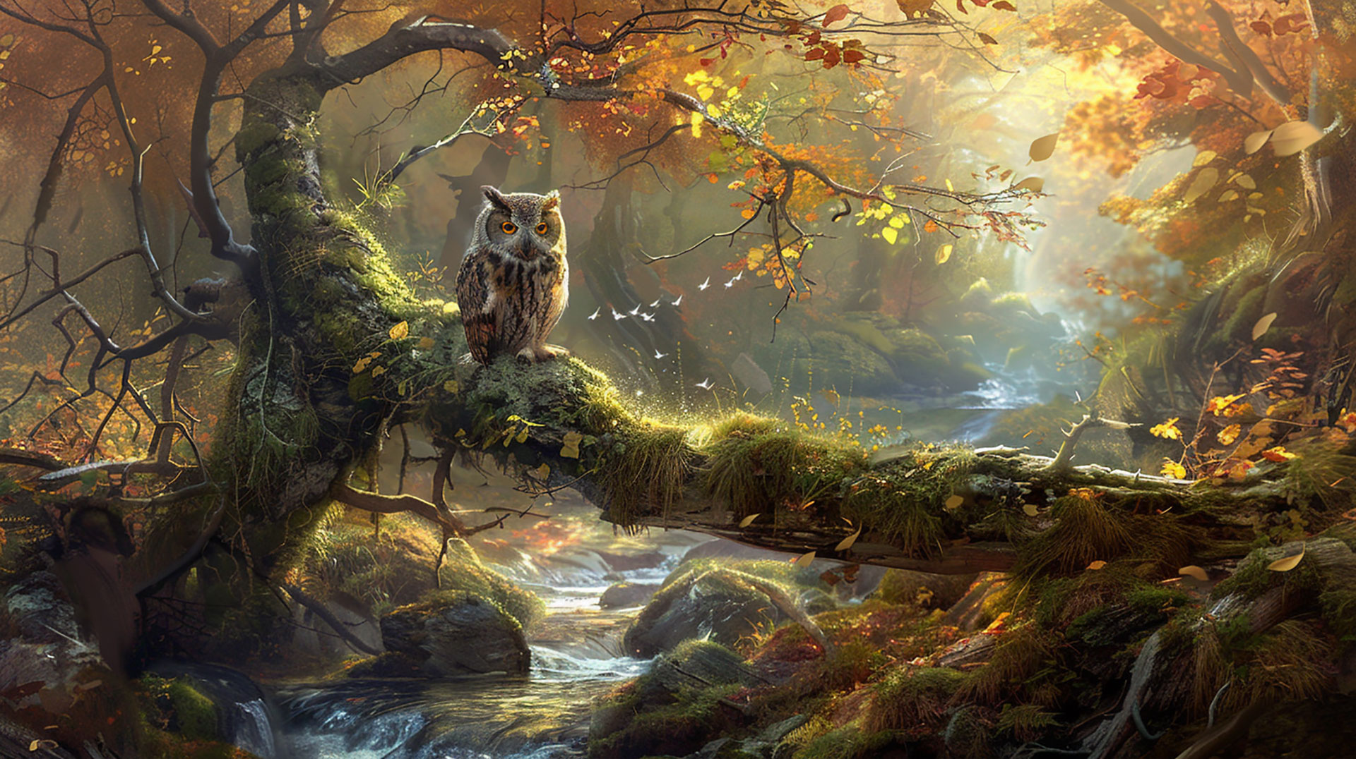 Owl Digital Art Wallpaper: 4K Download