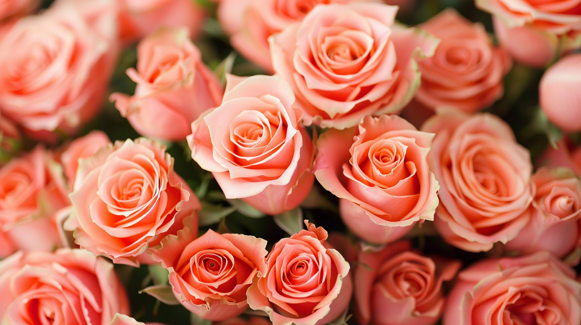 Serene Rose Serenade: Delightful Desktop Background