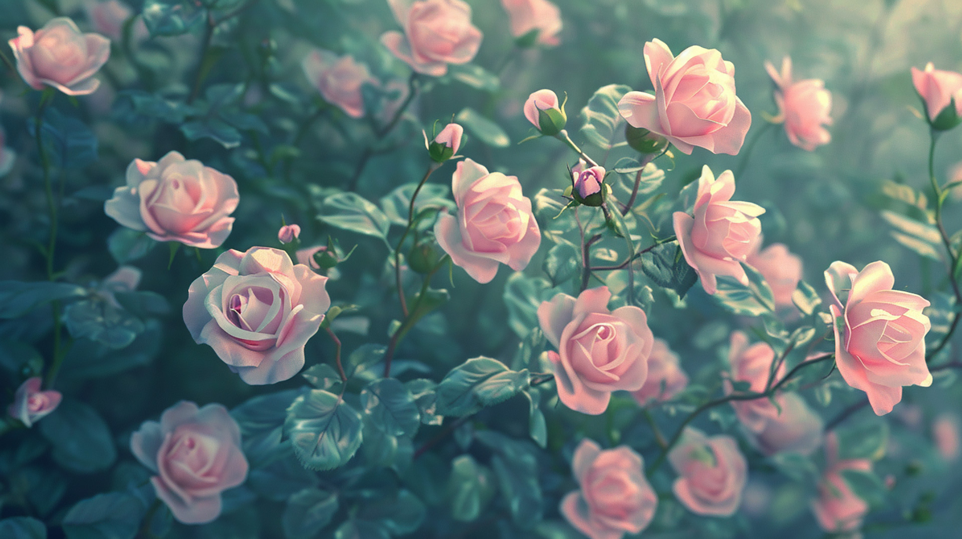 Enigmatic Rose Whispers: Ultra HD Desktop Background