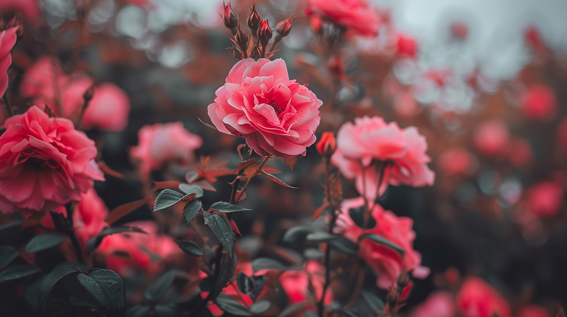 Delicate Pretty Roses: HD Desktop Wallpaper