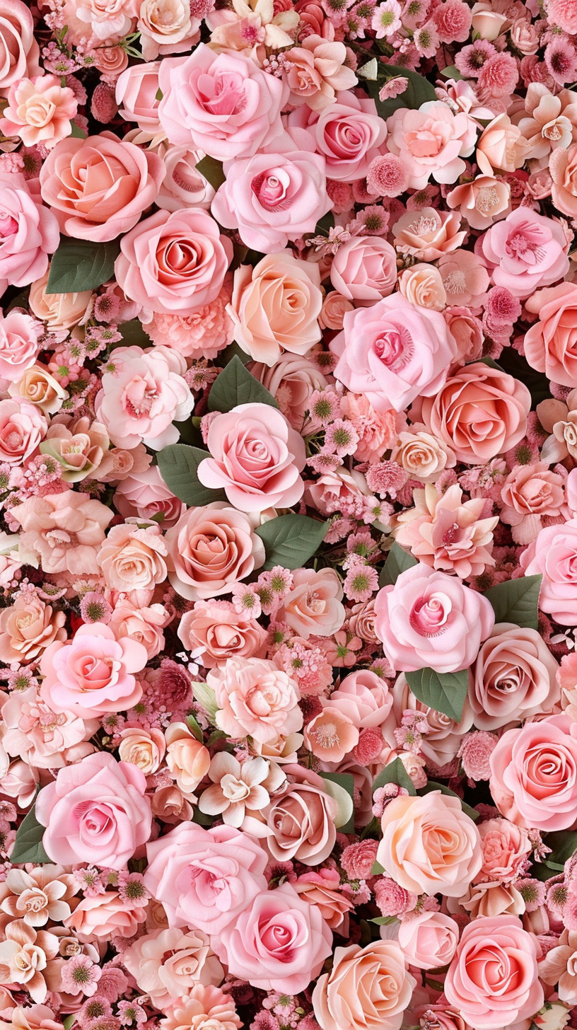 Romantic Rose Petals: Mobile Wallpaper