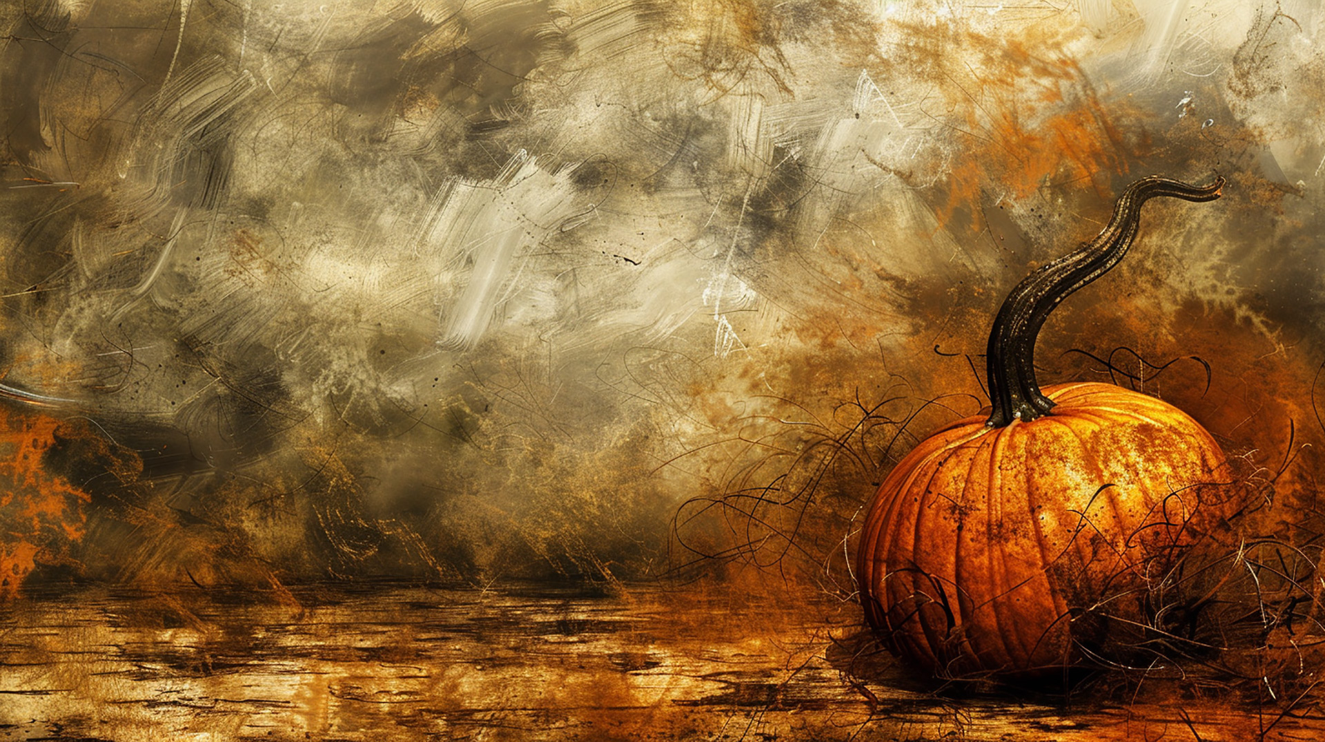 Pumpkin Magic: AI Image 4K Digital Background