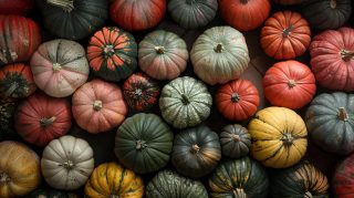 Pumpkin and Fall Foliage: HD Pics Wallpaper