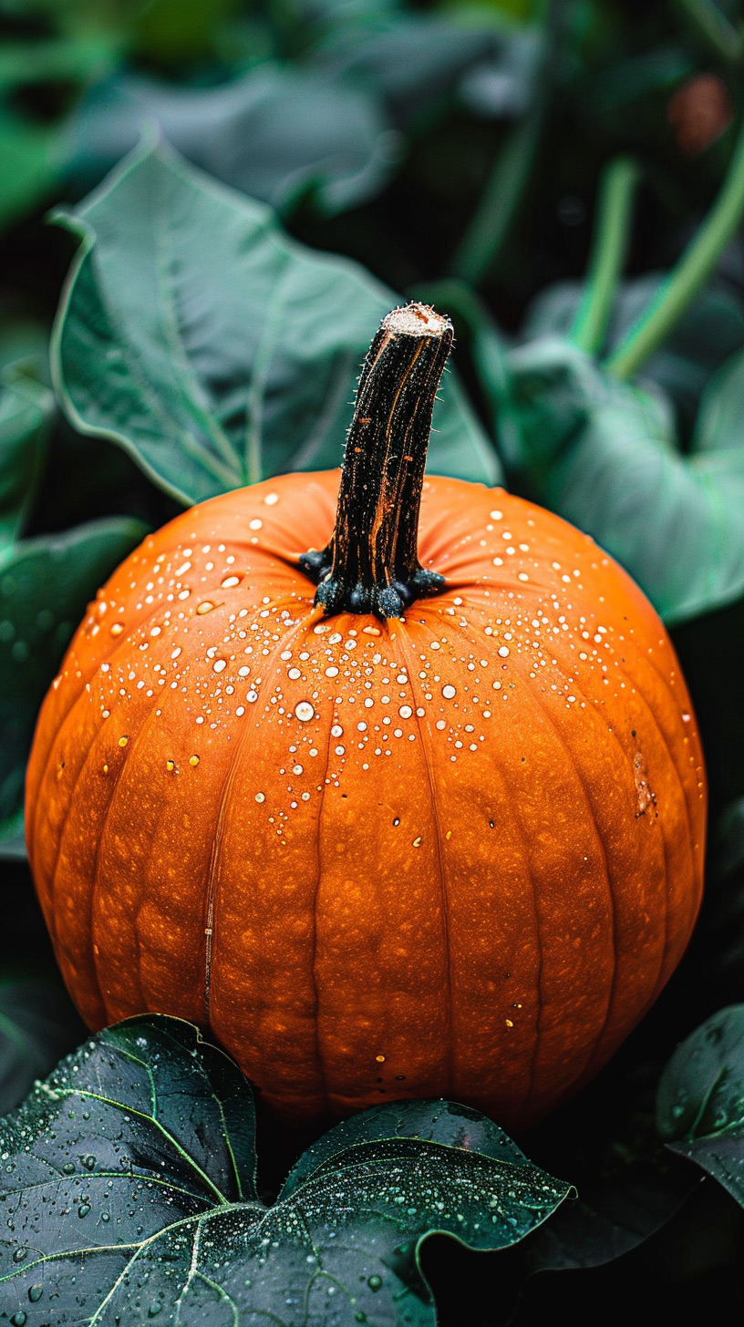 Vibrant Pumpkin Patch Mobile Wallpaper