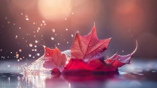 Autumn Rainfall: Wet Pavement in the Park