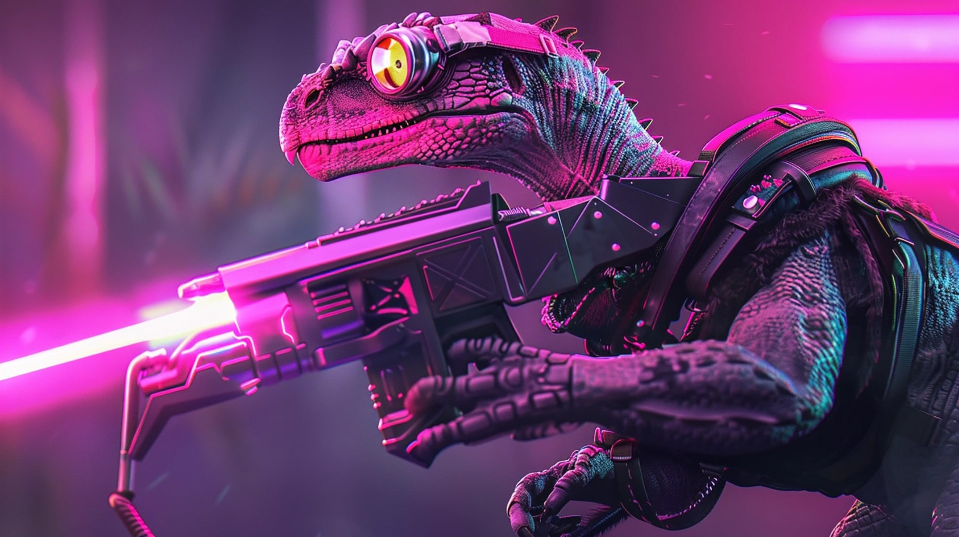 Neural Navigator: Raptor AI Wallpaper 8K