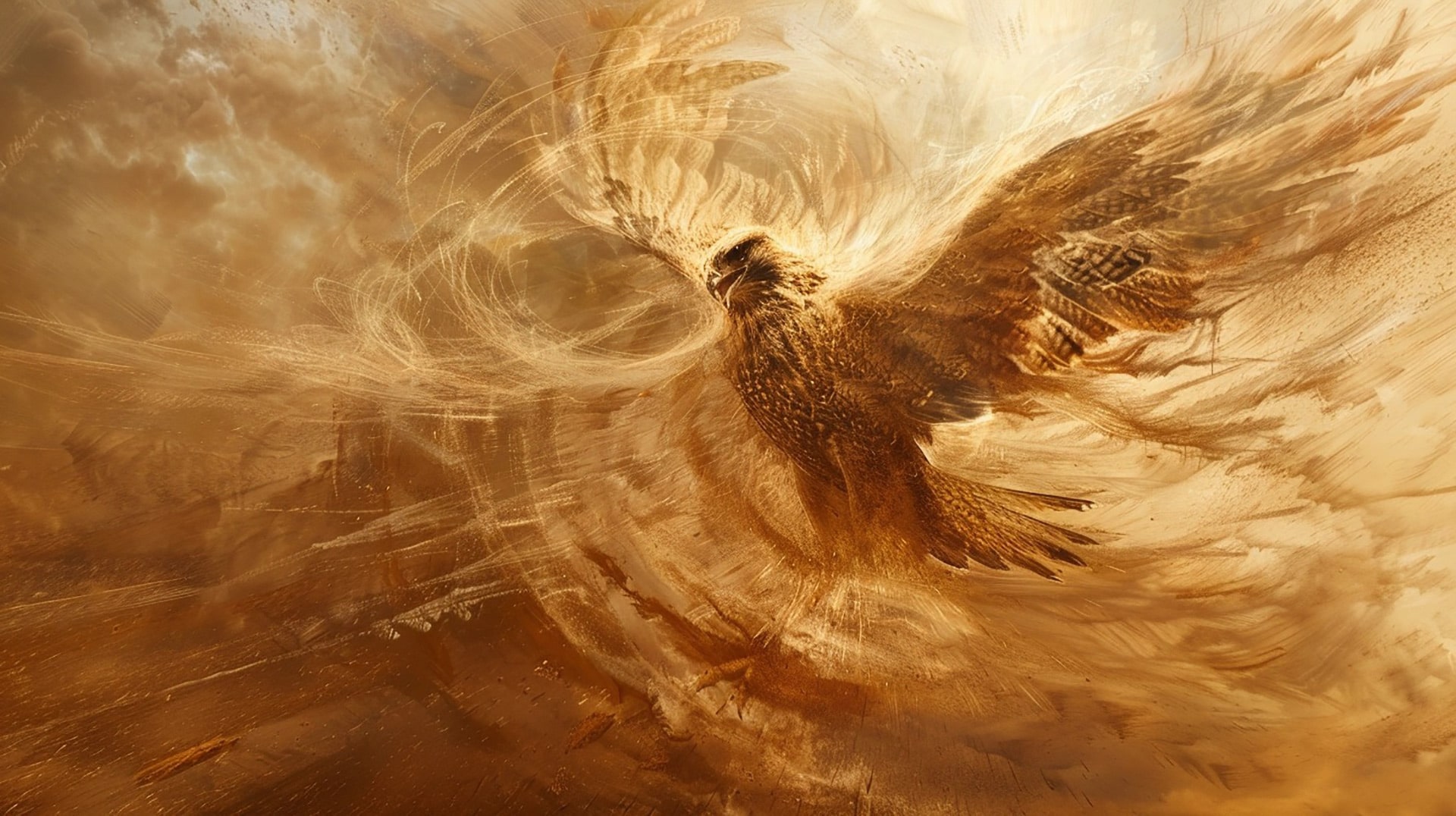 Virtual Vulture: Bird Raptor AI Wallpaper 8K