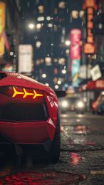 4K Red Supercar Mobile Background for Android