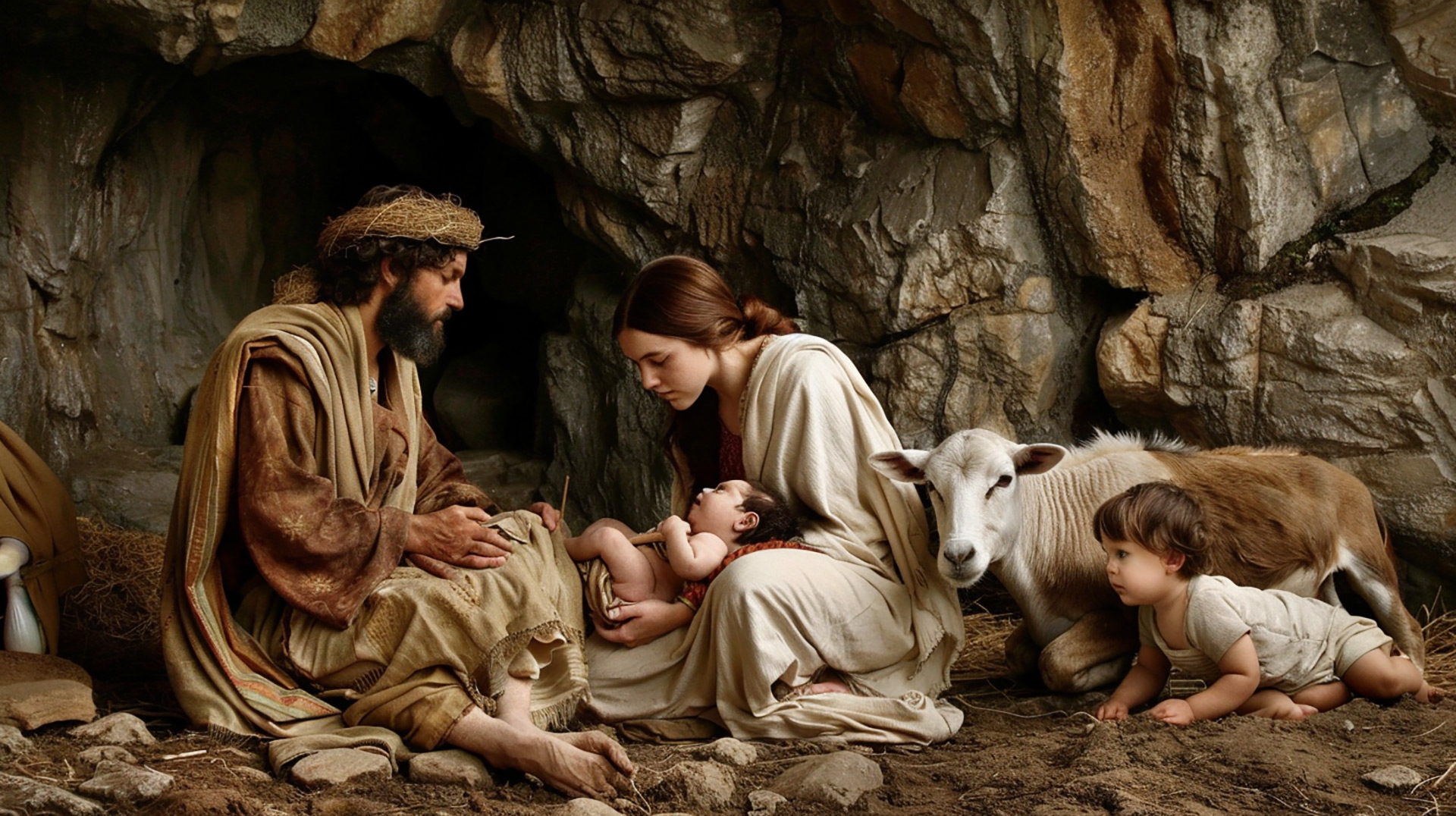 Divine Festivities: Religious Christmas HD Wallpaper
