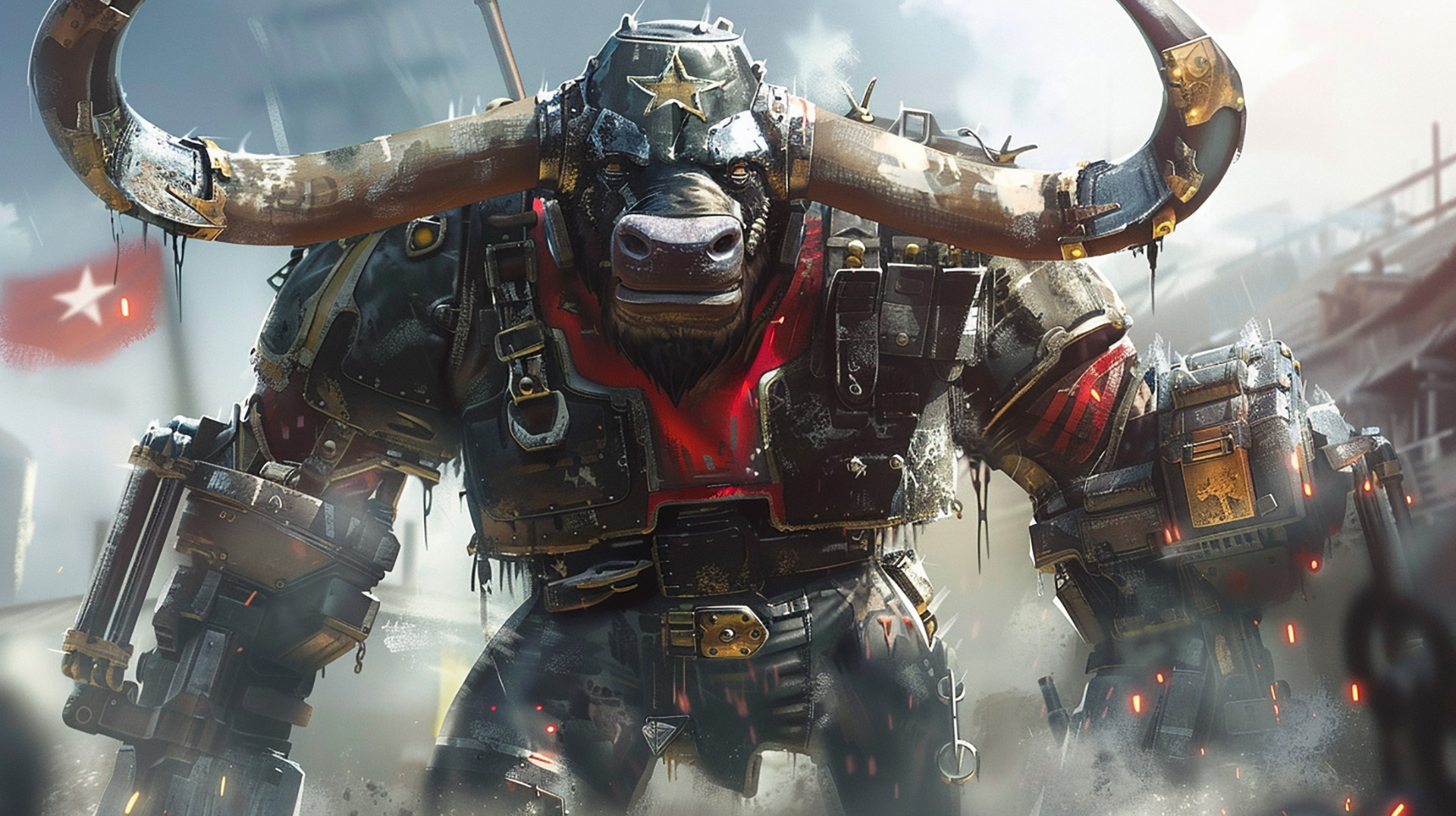 8K Robot Cowboy HD Wallpaper for PC