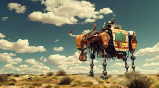 AI Robot Cowboy Picture for Free Wallpapers