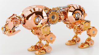 Futuristic Robot Horse: AI-Generated HD Wallpaper