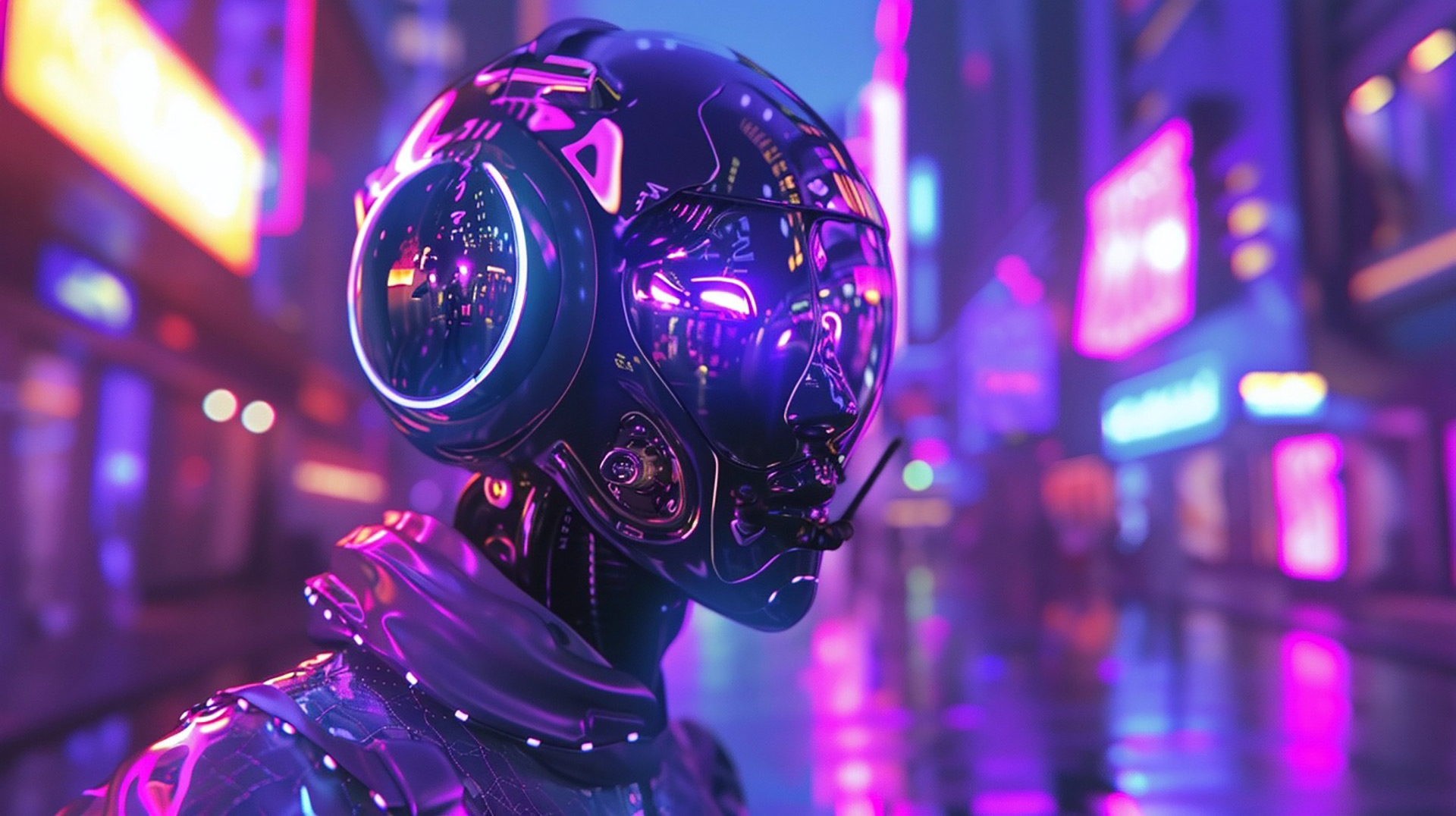Future Crime Lords: Robot Gangster Art for PC Wallpapers