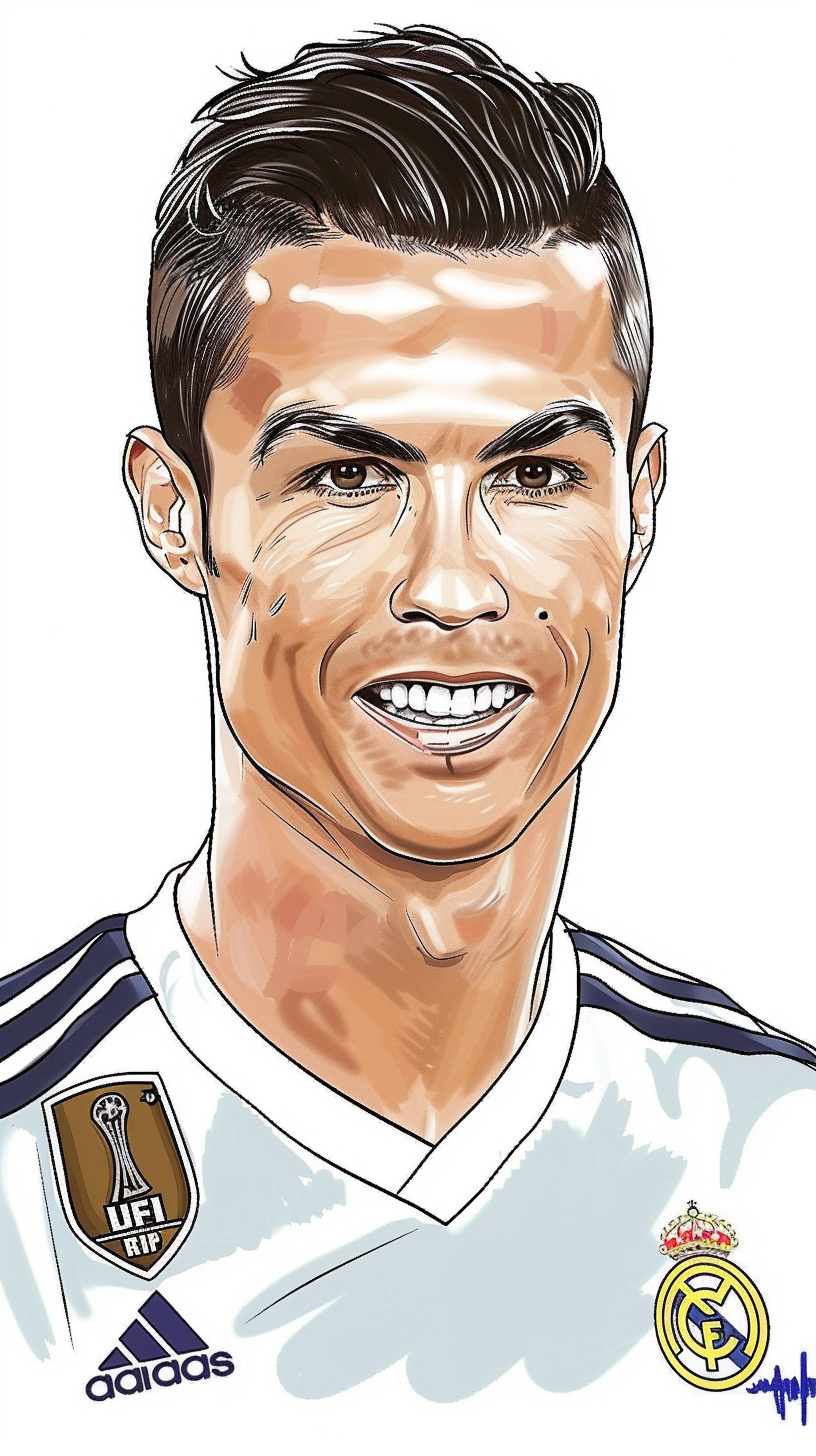 Cartoon Ronaldo Mobile Wallpaper: HD Download