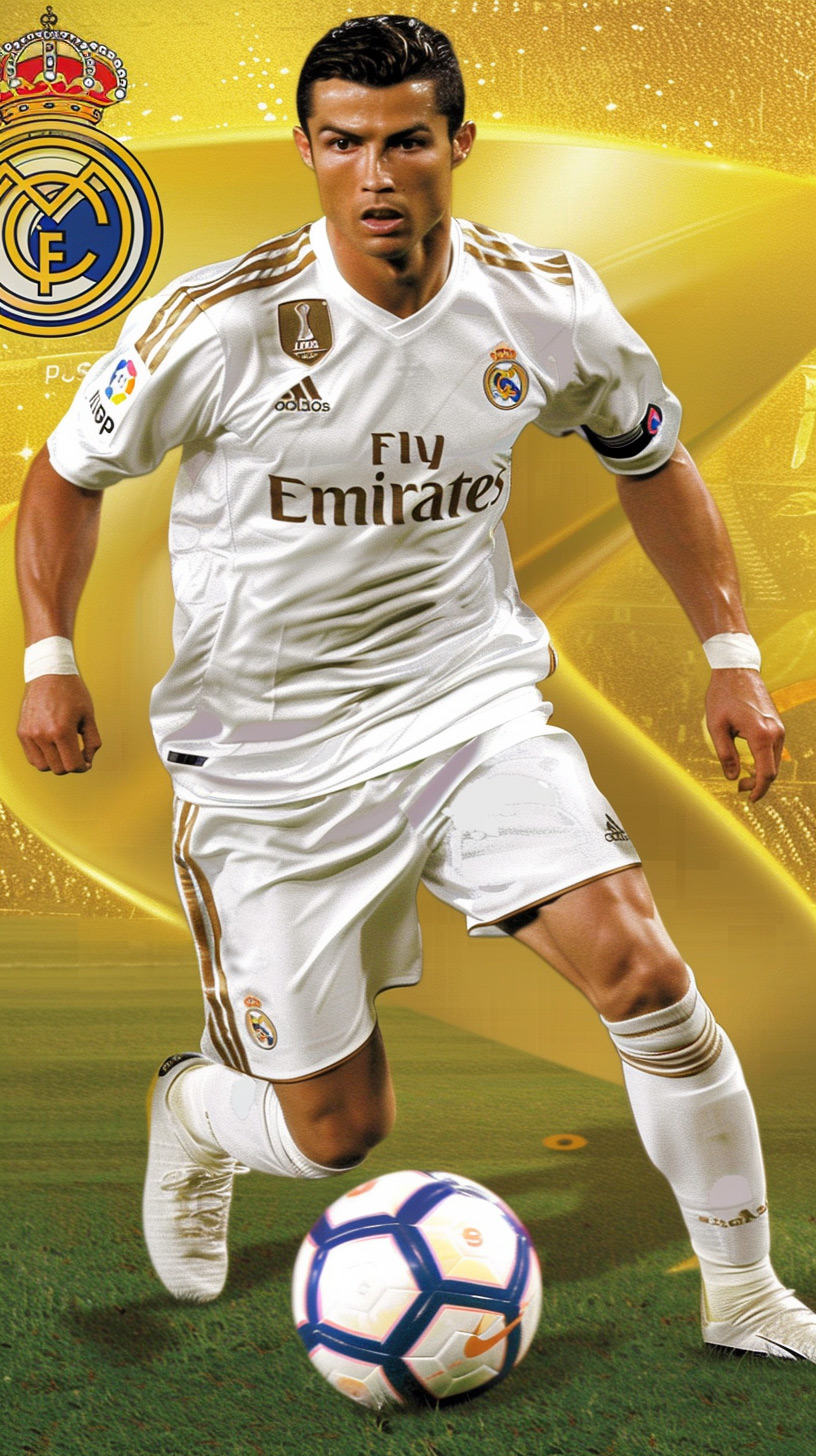 Dynamic Cristiano Ronaldo Wallpaper for Samsung