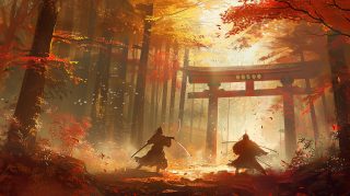 Download Samurai Fight AI Image: 1920x1080 Background