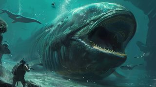 Sea Monster AI Image: Ultra HD Wallpaper