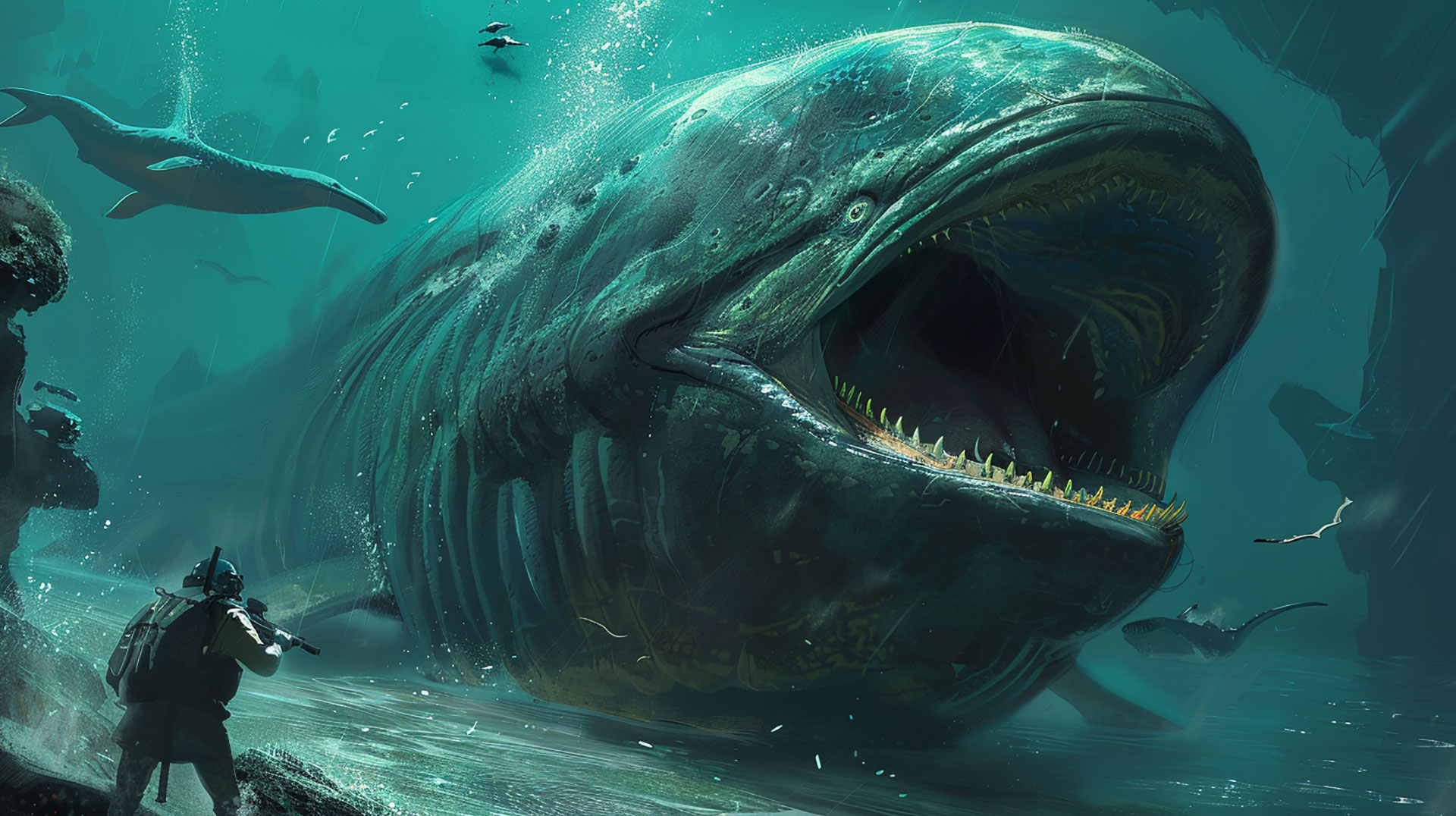 Sea Monster AI Image: Ultra HD Wallpaper